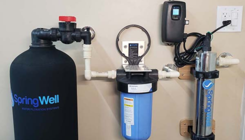 whole house water filtration installation service