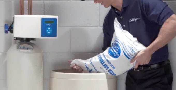 how to clean water softener brine tank
